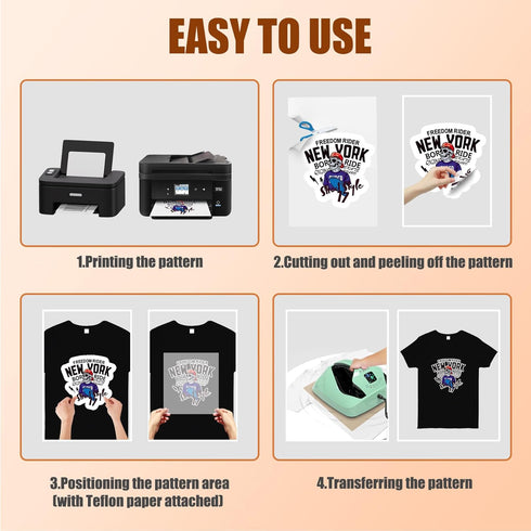 Dark Transfer Paper 8.5" x 11" - 20 Sheets, Iron On Transfer Paper for t Shirts Heat Press...