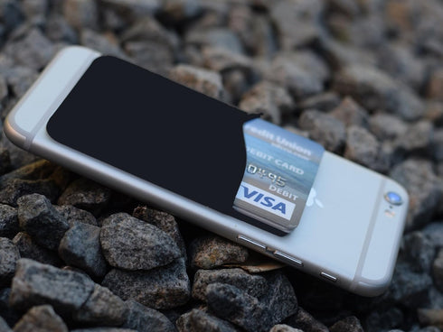 Agentwhiteusa Cell Phone Stick on Wallet (for Credit Card, Business Card & Id) compatible with iPhone, Android & Most Smartphones...