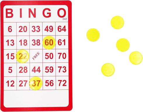 Yuanhe 100 Bingo Cards Resuable Bingo Paper Game Cardstock Bulk, 5 Colors...