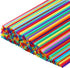 300 Pcs Colorful Plastic Long Disposable Drinking Straws. (0.23''diameter and 10.2"long)...
