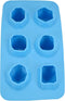 Fairly Odd Novelties Jewels Diamond Gem Flexible Shape 6 Ice Cube Tray Mold Blue Rubber Novelty Gag Gift, One Size...