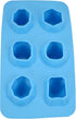 Fairly Odd Novelties Jewels Diamond Gem Flexible Shape 6 Ice Cube Tray Mold Blue Rubber Novelty Gag Gift, One Size...