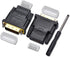 DVI to HDMI, Bidirectional DVI (DVI-D) to HDMI, Male to Female Adapter, 2-Pack?(24+1) Male Adapter with Gold-Plated for Computer, Monitor, Project...