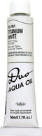Holbein Duo Aqua Oil Titanium White (W) 50ml...