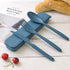 Large Portable Cutlery Set, Reusable Plastic Utensils Set with Case, Knife Fork and Spoon Sets Travel Flatware, Camping Utensil Sets for Lunch Box...