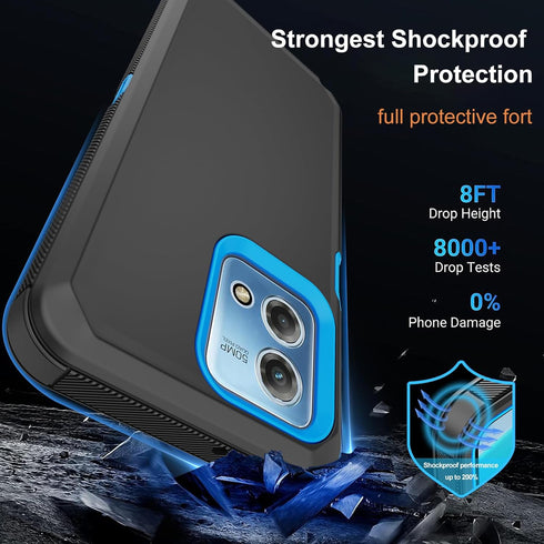 Annymall for Motorola Moto G Stylus 4G 2023 Case with 2 Screen Protector,Full Body Shockproof Drop Protection Dustproof Heavy Duty 3-Layer Militar...