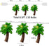 8.5Ft Palm Tree String Lights with 10 Palm Tree Light, Summer Beach Themed Decoration Light for Camp Tent Wedding Holiday Party Garden Bedroom(Whi...