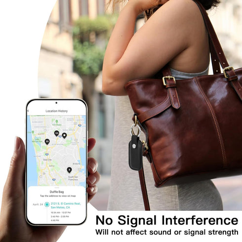 Compatible with Tile Pro 2022 Case, Microfiber Leather Holder Case Protective Cover with Key Ring for Tile Pro 2022 Tracker, 1 Pack (Black)...