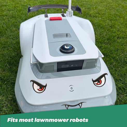 Robot Lawn Mower Decoration, Worx Tuning - Sticker Lawn Mower I Lawn Mower Spoiler I Rear Fin for Ecovacs Goat G1, Segway Navimow, Worx M500 Plus,...