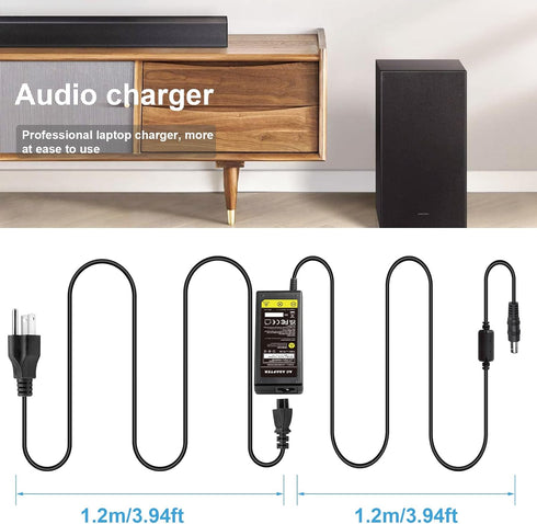 DC 24V Adapter Compatible with Samsung Soundbar with 8ft Power Cord...