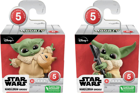 STAR WARS The Bounty Collection Series 5, 2-Pack Grogu Figures, 2.25-Inch-Scale Loth-Cat Cuddles, Darksaber Discovery, Kids Ages 4 and Up...