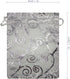 100pcs Sheer Organza Favor Bags For Wedding Baby Shower Rattan Print Gift Bags Samples Display Drawstring Pouches (3x4, silver)...