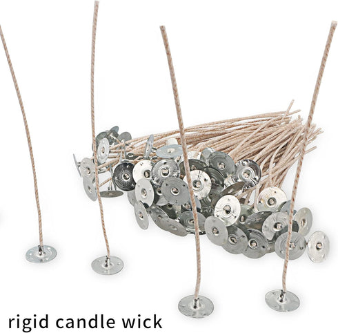 CD Series Candle Wicks for Soy Candles,100pcs CD 20 6" Pretabbed Wicks,Cotton & Paper Wicks for Candle Making....