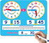 Learning Clock for Kids Toddler Teaching Clock Telling Time Dry Erase Board Preschool Kindergarten 1st 2nd Grade School Homeschool Supplies Educat...