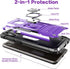 Galaxy A20 Case with Tempered Glass Screen Protector, Galaxy A30 Case, Hybrid Drop Test Cover with Car Mount Kickstand Slim Fit Protective Phone C...