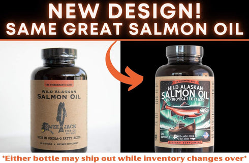 Wild Alaskan Salmon Fish Oil Omega 3 Supplement by Kwee-Jack Fish Co. | 120 Softgels 1000mg Salmon Oil | Anti-inflammation Brain Heart Joint Healt...