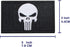 11 Piece Applique Embroidered Skull Flag Skeleton USA Flag Sew On Patch Hook & Loop Badge Armband for Bag Clothes Hat...