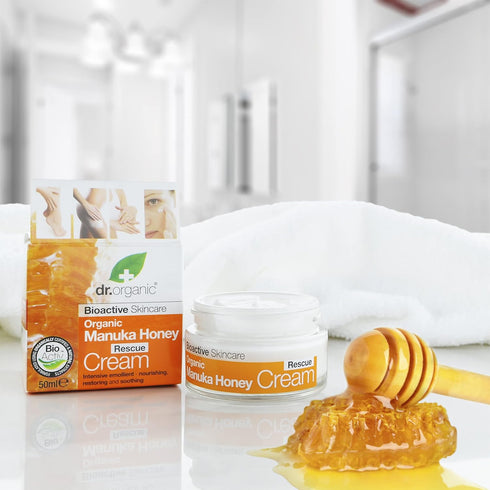 Organic Manuka Honey Rescue Cream Bioactive Skincare (1.7 Fluid Ounces)...