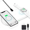 MFi Certified 2-in-1 Wireless-Charger-for-Watch-iPhone Airpods 10W Fast Qi Wireless-Charging-Mat iWatch Charger Pad Station for iPhone 13/13 Pro/1...