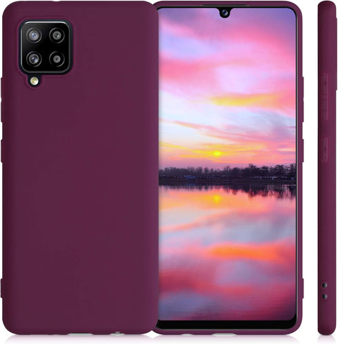 kwmobile Case Compatible with Samsung Galaxy A42 5G Case - Soft Slim Protective TPU Silicone Cover - Bordeaux Violet...