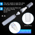 Sabary 10 Pcs Refillable Paint Markers 10 mm Empty Acrylic Markers Blank Flat Head Graffiti Markers White Fillable Paint Pen with 5 Pcs 3 ml Dropp...