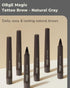 OBgE Magic Tattoo Brow (Natural Gray, 0.1oz) - Fork-Tip Eyebrow Pen for Natural, Long-Lasting Eyebrow Makeup. Water-Resistant, Smudge-Proof Formul...