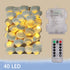Natural Beach Seashell String Lights 13.85 Ft 40 Warm White LED Weatherproof Battery Operated 8 Modes Ocean Lights for Holiday Parties Bedrooms We...