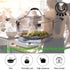 Steamer Basket Stainless Steel Vegetable Basket Metal Handle Folding Silicone Feet Steamer Insert for Cooking Veggies Fish Seafood Include Safety ...