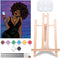 Canvas Painting Kit Pre Drawn Canvas for Painting for Adults Party Party Kits Paint and Sip Party Supplies 8x10 Canvas to Paint 8 Acrylic Colors,3...
