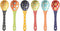 Ceramic Small Serving Spoons, Colorful Soup Spoons Set for Cereal, Soups, Stews, Ramen, Dishwasher & Microwave Safe, Cute Porcelain Spoons, Set of...