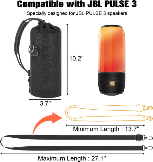 Desing Wish Speaker Carrying Case Bag Compatible with JBL Charge 3/ Charge 4/ Pulse 3 - Portable Bluetooth Speaker, Anti Scratch Speaker Protector...
