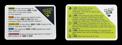 Trivia Card Game - Compact & Fun - Ideal for Travel, Family Game Night, Gifts, Adults - 5 Trivia Categories...