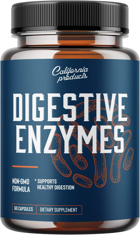 Digestive Enzyme Supplements for Gut Health - Pancreatin Digestive Enzymes for Digestion Upset Stomach Relief and Leaky Gut Repair - Pure Enzymes ...