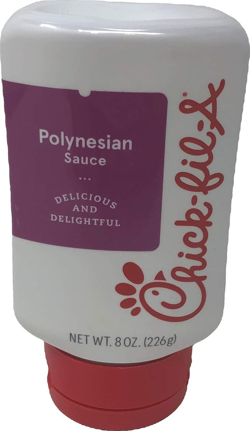 Chick-Fil-A Sauce 8 oz. Squeeze Bottle - resealable Container for Dipping, Drizzling, and Marinades (Polynesian)...