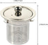 Hemoton Tea Strainer Insert with Lids Stainless Steel Tea Infuser Tea Filters Metal Teapot Replacement Mesh Strainer Tea Pot Accessories (Silver M...