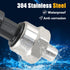 150 PSI Pressure Transducer Sensor with Connector Harness, 1/8"NPT Thread Stainless Steel Pressure Transmitter for Oil Fuel Water Air...
