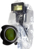 OP/TECH USA Rainsleeve Camera Cover - Clear Rain & Dust Sleeve for Shooting Photos & Video, with Viewfinder Access - Camera Rain Cover, Flash, 2 P...