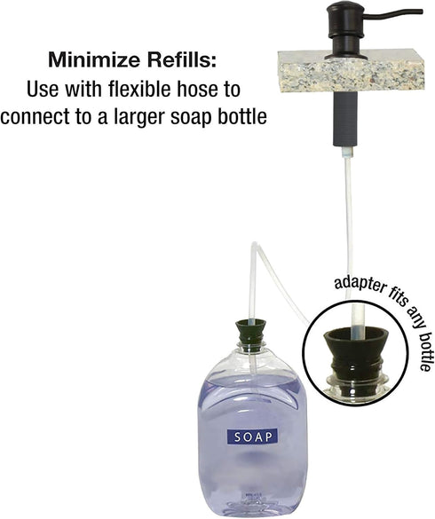 Danco 10042 Soap Dispenser with Curved Nozzle, 1 Pack, Oil Rubbed Bronze...