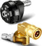 2 Pcs Pressure Washer Nozzle and Pivoting Coupler Kit 6 in 1 Quick Changeover Pivot Adapter Coupler with 5 Rotation Angles 1/4 Inch Quick Changeov...