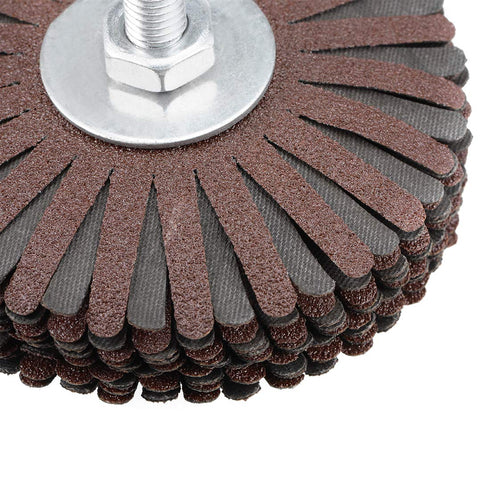 uxcell Abrasive Cloth Flap Wheel Sanding Star 1/4-Inch Shank for Woodworking Root Carving Furniture Polishing 120 Grit...