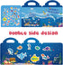 Reusable Sticker Book for Learning, 3 Sets Dinosaur Stickers Ocean Animals and Vehicles Theme Activity Sticker Books for Kids 3+ Girls Boys Travel...