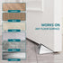 Silver Heavy Duty Door Stopper, Metal Rubber Door Wedge, Large Door Stop for Bottom of Door, Suits Any Heavy Door Gap...
