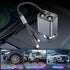MQOUNY Retractable Car Charger,6 in 1 Fast Car Phone Charger 159W,USB C and 2 Cigarette Lighter Adapter,Retractable Cables Compatible with iPhone ...