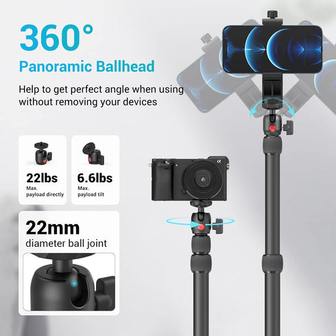 SmallRig Camera Desk Mount Table Stand, Adjustable Light Stand 15"-35", Tabletop C Clamp for DSLR Camera, Ring Light, Live Streaming, Photo Video ...