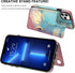 LETO for iPhone 13 Pro Max Case,Luxury Flip Folio Leather Wallet Cover with Fashion Designs for Girls Women,Card Slots Protective Phone Shell 6.7"...