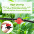 50 Pcs 1/4 Inch Barbed Shut Off Valve Drip Irrigation Tubing Coupling Valve Universal Drip Irrigation Valve for 1/4" Tubing Greenhouses Flowers Be...