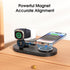 3 in 1 Mag-Safe Wireless Charging Pad, 15W Fast Magnetic Wireless Charging Station, Travel Wireless Charger for iPhone 15/14/13/12Pro/Pro Max/Mini...