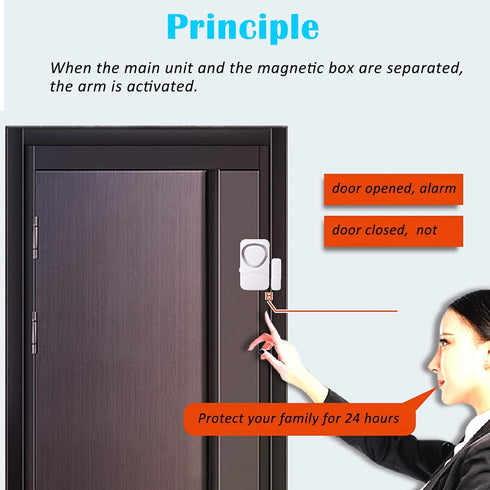 Door Alarm for Home, Door Sensor, Window Alarm for Home Security, Pool Alert for Kids (6 Pack)...