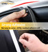Car Door Rubber Seal Strip Adhesive Double Layer 5 Hole Rubber Automotive Weather Stripping Universal Auto Door Soundproofing Weatherstrip Fit Tru...
