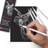 Professional White Charcoal Pencils Set - 6 Pieces Sketch Highlight White Pencils for Drawing, Sketching, Shading, Blending, White Chalk Pencils f...